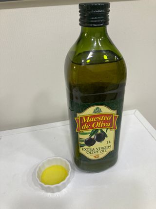 마에스트로 엑스트라버진 올리브 유 마에스트로 엑스트라버진 스페인 올리브유 — 5점을 준 리뷰어가 2022년 2월 올린 사용 사진