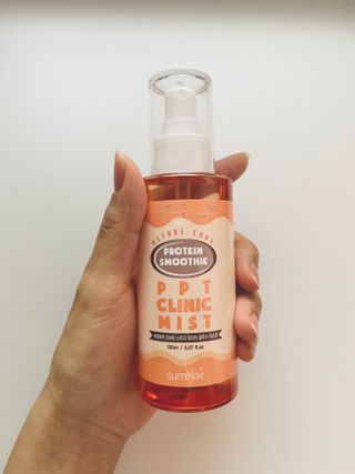 썸헤어 / SUMHAIR [썸헤어] 프로틴 스무디 클리닉 미스트 150ml — 5점을 준 리뷰어가 2021년 7월 올린 사용 사진