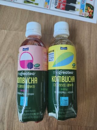 더그레잇티 콤부차 [매일유업] 더그레잇티 44kcal 콤부차 300ml *12개입 (오리지널 6개+베리리치 6개) — 5점을 준 리뷰어가 2023년 7월 올린 사용 사진
