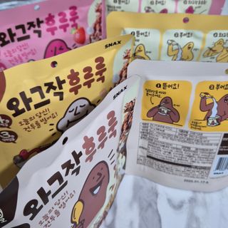 스낵스 와그작후루룩 3종_카카오2봉+아몬드2봉+딸기2봉 (총 6봉) — 5점을 준 리뷰어가 2024년 2월 올린 사용 사진