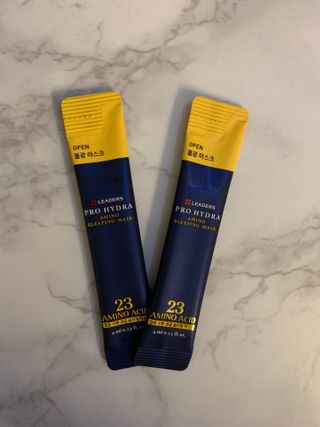 리더스코스메틱 리더스 프로 하이드라 아미노 슬리핑 마스크 — 5점을 준 리뷰어가 2021년 1월 올린 사용 사진
