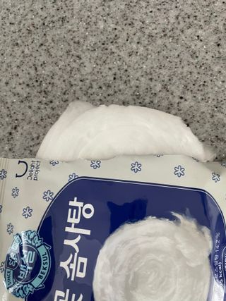딜라이트 프로젝트  달콤한 눈꽃 간식세트( 눈꽃 솜사탕 / 레몬라임 솜사탕 / 달고나 총 7EA+스마트톡 증정) — 5점을 준 리뷰어가 2022년 4월 올린 사용 사진