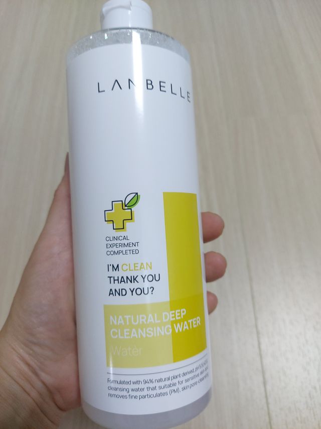 랑벨 내츄럴 딥 클렌징 워터 500ml 리뷰 사진
