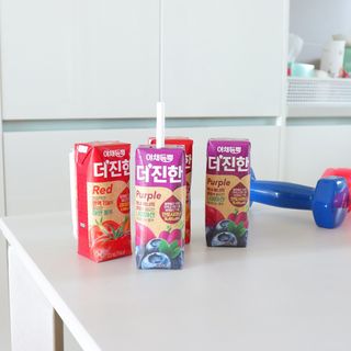 [롯데칠성] 야채듬뿍 더'진한 [롯데칠성] 야채는 이제 COLORFULL! 야채듬뿍  더 진한 레드 4개 +퍼플 4개 (총 8개) — 5점을 준 리뷰어가 2023년 6월 올린 사용 사진