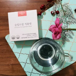[슬림드랍 석류맛] 건기식 다이어트 보조제 겸 비타민 — 5점을 준 리뷰어가 2022년 2월 올린 사용 사진