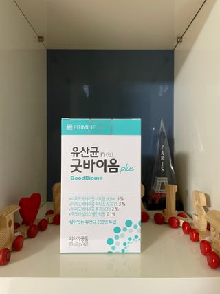 프리마인 유산균 국가지정연구소 선정, 살아있는 생유산균 200억 마리의 힘. 유산균n굿바이옴플러스 — 4.5점을 준 리뷰어가 2021년 10월 올린 사용 사진
