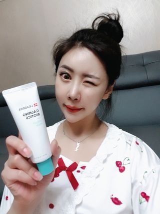 리더스코스메틱 리더스 카밍 바이오틱스 크림 마스크 — 5점을 준 리뷰어가 2021년 8월 올린 사용 사진