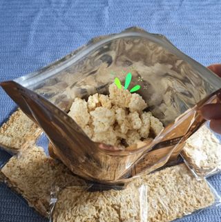 미즈꼬레아 치즈맛 누룽지크리스피 — 5점을 준 리뷰어가 2022년 2월 올린 사용 사진