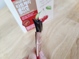 자연에온 가득담은 몽모랑시 타트체리 콜라겐 젤리스틱 — 5점을 준 리뷰어가 2020년 12월 올린 사용 사진