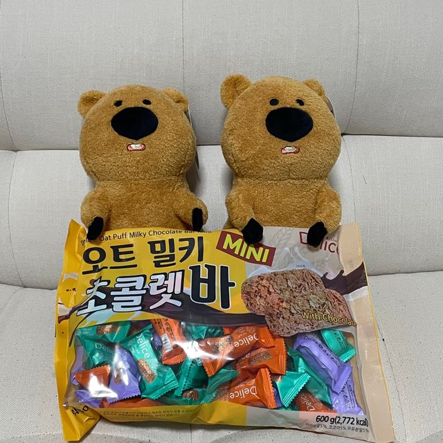 델리스 오트 밀키 초콜릿 바 리뷰 사진