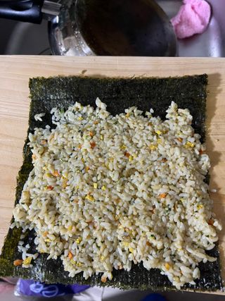 해풀잎 누구나 김밥*1ea [(혼합야채 35g *1ea,  김밥김 (5g, 5ea),  양념간장 (6g, 5ea), 참기름(5g, 2ea)] — 5점을 준 리뷰어가 2022년 7월 올린 사용 사진
