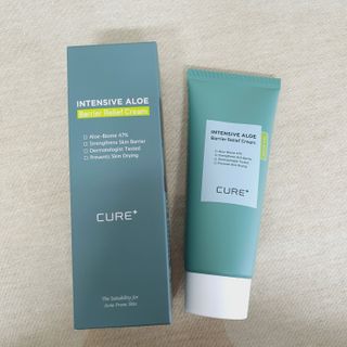 김정문알로에 큐어 큐어 인텐시브 알로에 배리어 릴리프 크림 100g — 5점을 준 리뷰어가 2021년 4월 올린 사용 사진
