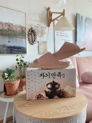 밸롭 칼로링 다이어트 지압슬리퍼 — 5점을 준 리뷰어가 2021년 4월 올린 사용 사진