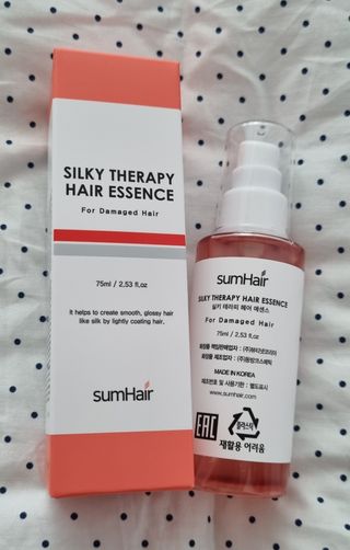 썸헤어 / SUMHAIR 썸헤어 실키 테라피 헤어 에센스 — 5점을 준 리뷰어가 2021년 4월 올린 사용 사진