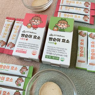 아이비웰니스 빵순이 효소 키위맛 7포 + 석류맛 7포 (총 14포, 2주분) — 4.5점을 준 리뷰어가 2022년 10월 올린 사용 사진