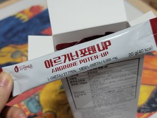 자연에온 고함량 아르기닌 포텐 UP 5555mg 20g x 15포 — 4점을 준 리뷰어가 2021년 9월 올린 사용 사진