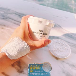 리더스코스메틱 리더스 밀크 스폰지 마스크 — 5점을 준 리뷰어가 2021년 5월 올린 사용 사진