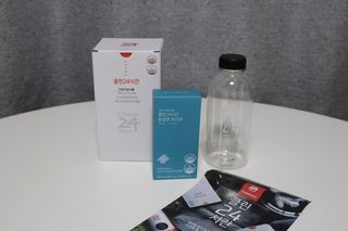 클린24시간 1BOX(5포) + 전용보틀(500ml) — 5점을 준 리뷰어가 2023년 7월 올린 사용 사진