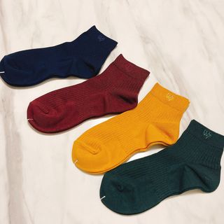 [사이즈가 있는 양말 필로이] 남/여 골지 발목 양말 4족 세트 남【S, M, L, XL】여【S, M, L】_컬러 랜덤 — 4.5점을 준 리뷰어가 2022년 6월 올린 사용 사진