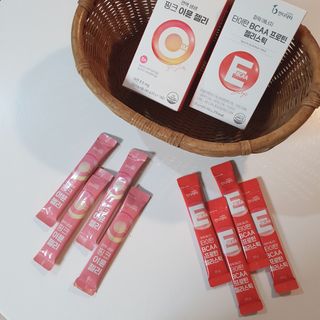 인디닥터 면역 생생 핑크 이뮨 젤리 + 타이탄 BCAA 프로틴 젤리스틱 — 5점을 준 리뷰어가 2022년 3월 올린 사용 사진