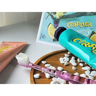 코랄리에 충치예방 고불소치약 (솔트+민트) — 5점을 준 리뷰어가 2023년 9월 올린 사용 사진