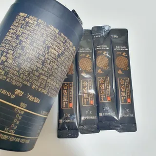 프리마인 자체 기업부설 연구소에서 찾아낸 건강한 수면의 비밀.  슬립토 플러스 30포 — 5점을 준 리뷰어가 2022년 4월 올린 사용 사진