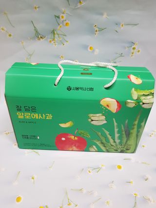 서울약사신협 잘 담은 알로애사과_70ml x 30포 — 5점을 준 리뷰어가 2021년 10월 올린 사용 사진