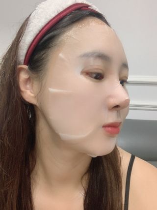 체르엠 그린 케비어 더블워터 마스크팩 5매입  2팩 — 5점을 준 리뷰어가 2021년 11월 올린 사용 사진