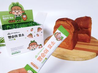 아이비웰니스 빵순이 식탁 위의 필수템! 빵순이 효소 키위맛 100포 + 석류맛 14포 (총 114포) — 5점을 준 리뷰어가 2022년 12월 올린 사용 사진