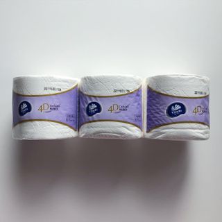 빈다 4Deluxe 4겹 엠보싱 롤 화장지 — 5점을 준 리뷰어가 2022년 2월 올린 사용 사진