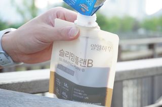 일일하우 슬리밍 플랜B 고소한 귀리맛, 진한 카카오맛 (체중조절식) — 5점을 준 리뷰어가 2023년 7월 올린 사용 사진