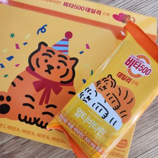 광동생활건강 [광동] 비타500데일리스틱  ★빼빼로데이★ 30포+70포+ 뚱랑이스티커+빼빼로+쇼핑백 — 5점을 준 리뷰어가 2022년 11월 올린 사용 사진