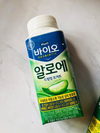 LIVE 매일바이오 알로에 드링킹 요거트 — 5점을 준 리뷰어가 2022년 4월 올린 사용 사진