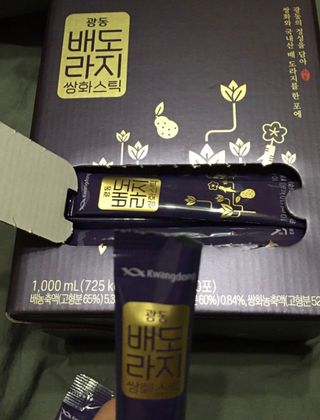 광동생활건강 나우 [광동] 배도라지 쌍화스틱 10mL x 100포 — 5점을 준 리뷰어가 2022년 12월 올린 사용 사진