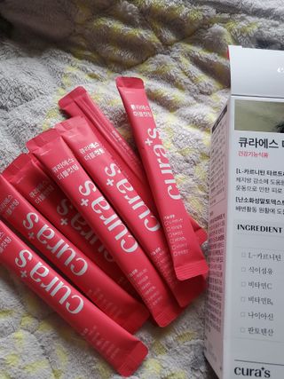 [큐라에스] 최신 다이어트 원료! 6중 기능성 더블컷팅 126g(2주일 분) — 5점을 준 리뷰어가 2023년 12월 올린 사용 사진