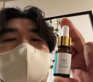 랑팡 EGF+FGF+IGF10ppm 리포좀 앰플 원액 10ml — 5점을 준 리뷰어가 2021년 10월 올린 사용 사진