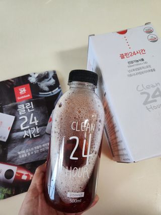 클린24시간 1BOX(5포) + 전용보틀(500ml) — 4점을 준 리뷰어가 2023년 7월 올린 사용 사진