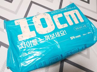아베크 펫 와이드 프리미엄 중형 애견 강아지 배변 패드 54매 1팩 45g — 3점을 준 리뷰어가 2021년 7월 올린 사용 사진