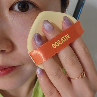 광동생활건강 MF[광동] 비타500✨주름개선·미백·SPF50+🌞퍼펙트쉴드 빅 선쿠션 본품 — 5점을 준 리뷰어가 2024년 5월 올린 사용 사진