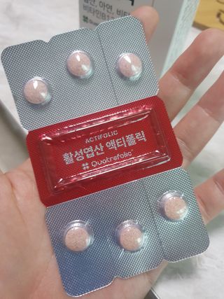 [리노브] 4세대 활성엽산 액티폴릭 270mg x 30정 — 5점을 준 리뷰어가 2022년 8월 올린 사용 사진