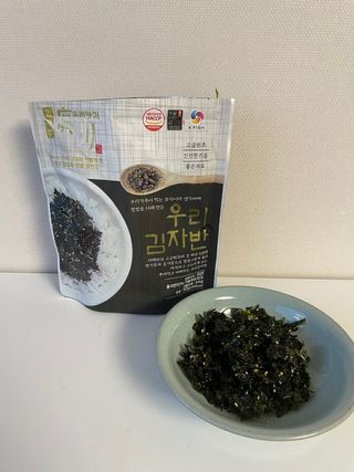광천우리맛김 우리집밥도둑 맛있는광천김 우리김자반 50g 5봉 — 5점을 준 리뷰어가 2021년 10월 올린 사용 사진