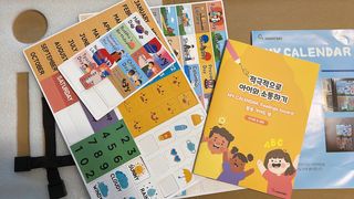 맘트리 133개 자석타일로 만드는 나만의 달력, 마이캘린더[가이드북포함], 어린이달력 — 5점을 준 리뷰어가 2023년 1월 올린 사용 사진