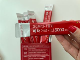 메타아르기닌 GC녹십자웰빙 메타 아르기닌 6000 플러스 오르니틴 — 5점을 준 리뷰어가 2022년 10월 올린 사용 사진