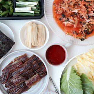 마라도푸드 포항 구룡포 햇 과메기 야채세트 마라도회식당 꽁치 — 5점을 준 리뷰어가 2024년 1월 올린 사용 사진