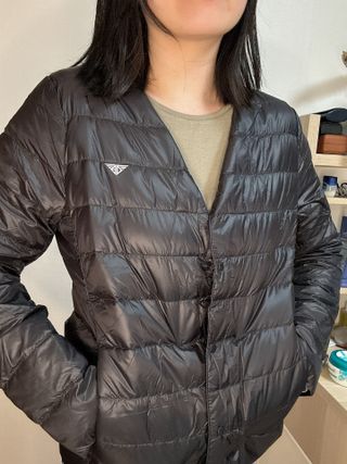 [구매평]다운블로우 여성 스포츠 덕다운 투웨이 경량 패딩 자켓 DBC 1909 — 5점을 준 리뷰어가 2025년 10월 올린 사용 사진