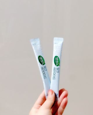 셀렉스스포츠 셀렉스 밀크세라마이드 저분자피쉬콜라겐 28포 X 1박스 — 5점을 준 리뷰어가 2021년 6월 올린 사용 사진