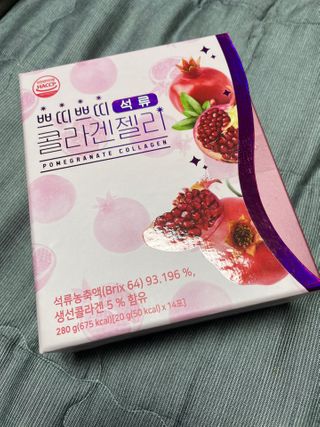 헬스업_쁘띠쁘띠석류콜라겐젤리_20g x 14포 — 5점을 준 리뷰어가 2021년 1월 올린 사용 사진