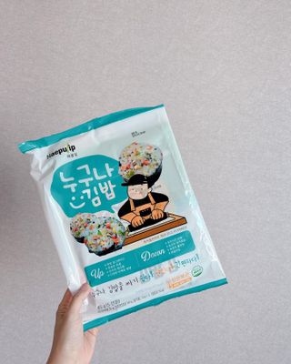 해풀잎 누구나 김밥*1ea [(혼합야채 35g *1ea,  김밥김 (5g, 5ea),  양념간장 (6g, 5ea), 참기름(5g, 2ea)] — 5점을 준 리뷰어가 2022년 10월 올린 사용 사진
