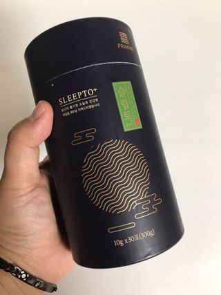 프리마인 자체 기업부설 연구소에서 찾아낸 건강한 수면의 비밀.  슬립토 플러스 30포 — 4점을 준 리뷰어가 2022년 2월 올린 사용 사진