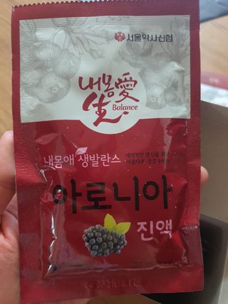 서울약사신협_내몸애생발란스아로니아_70ml x 30포 — 5점을 준 리뷰어가 2021년 6월 올린 사용 사진
